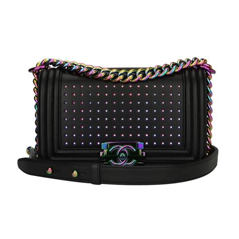 chanel bag with led|Chanel led boy bag.